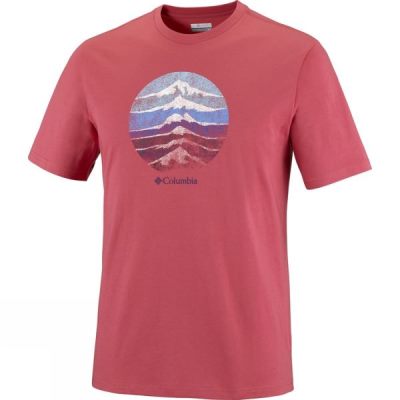 Tee Columbia CSC Mountain Sunset Hombre - Rojas - Chile ZYG064183